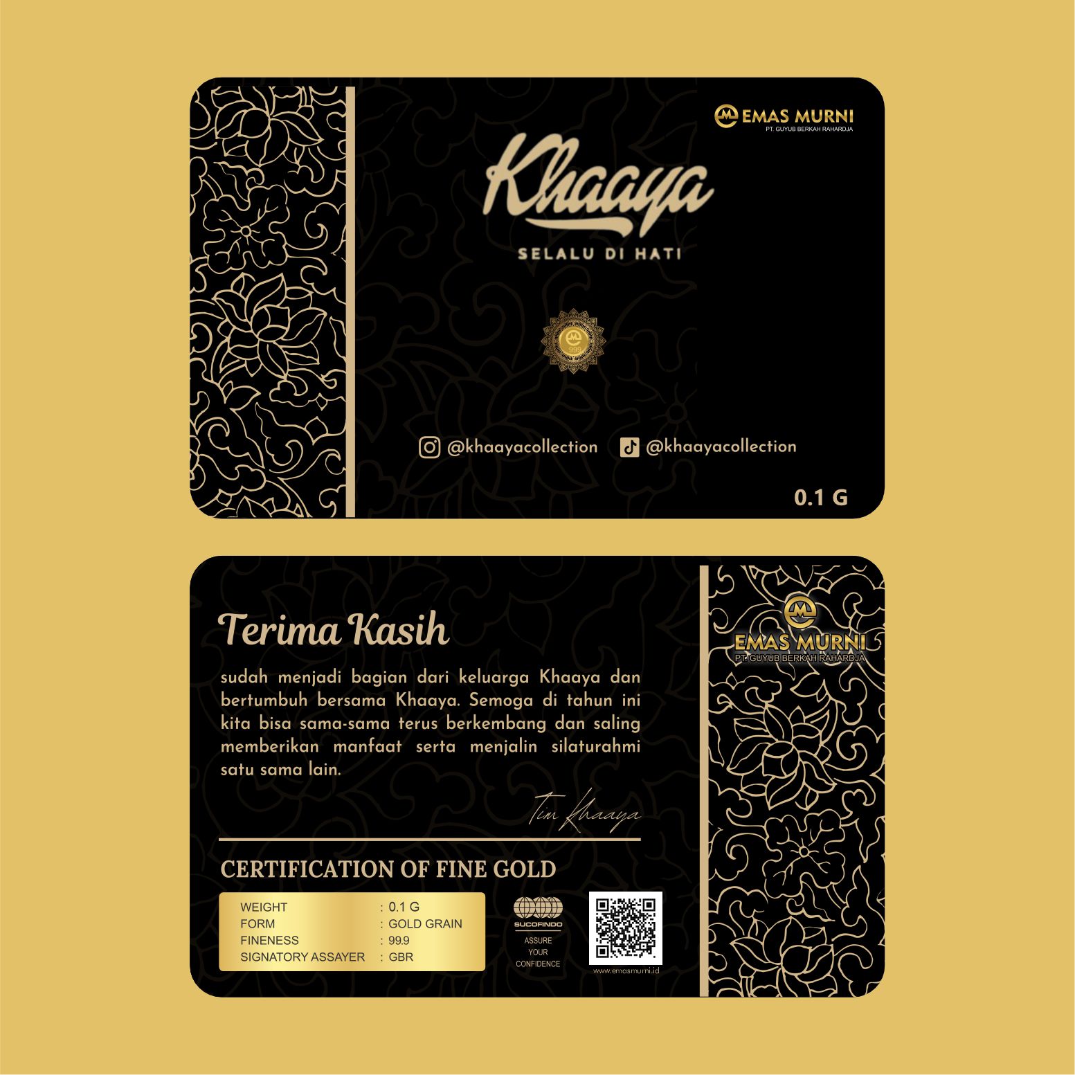 Khaaya Collection 0.1 G